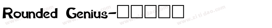 Rounded Genius字体转换